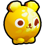 Golden Blurred Bear Ball