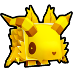 Golden Creepy Wolf