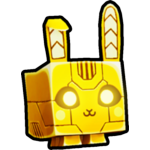 Golden Cyber Bunny
