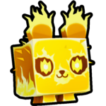 Golden Electric Bear