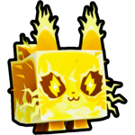 Golden Electric Cat