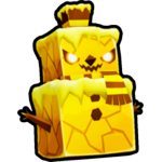 Golden Evil Snowman