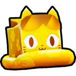Golden Floatie Cat