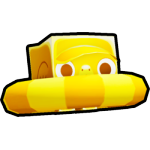 Golden Floatie Flamingo