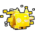 Golden Glitched Cat