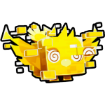 Golden Glitched Phoenix