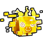 Golden Glitched Unicorn