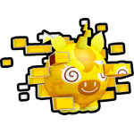 Golden Glitched Unicorn Ball