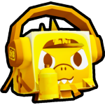 Golden Graffiti Dino