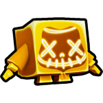 Golden Hacked Skeleton