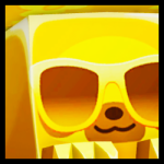 Golden Huge Chill Sloth