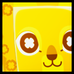 Golden Huge Clover Lion
