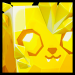 Golden Huge Crystal Bat