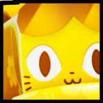 Golden Huge Floatie Cat