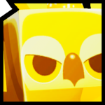 Golden Huge Jolly Owl
