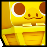 Golden Huge Minecart Piggy