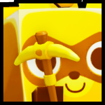 Golden Huge Mining Raccoon