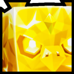 Golden Huge Obsidian Griffin