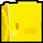 Golden Huge Pixel Chick