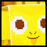Golden Huge Pixel Monkey