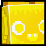Golden Huge Pixel Yeti