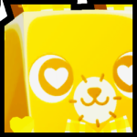Golden Huge Valentines Bear