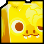 Golden Huge Zombie Pig