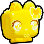 Golden Kawaii Cat