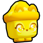 Golden Kawaii Mushroom Fox