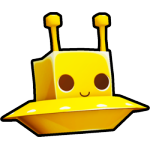 Golden Meebo in a Spaceship