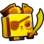 Golden Pirate Panda