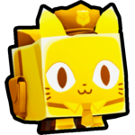 Golden Police Cat