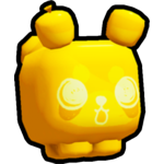Golden Red Balloon Panda