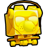 Golden Retro Bulldog