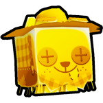 Golden Scarecrow Dog