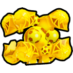 Golden Soccer Trophy Golem