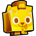 Golden Train Conductor Dog