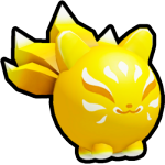 Golden UV Kitsune Ball