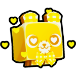 Golden Valentines Bear