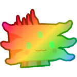 Rainbow Alien Axolotl