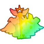 Rainbow Angel Cow