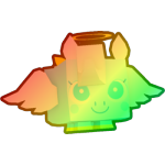 Rainbow Angel Pony