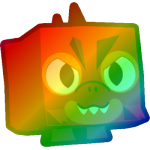 Rainbow Angry Dino