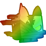 Rainbow Anime Corgi