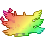 Rainbow Astral Axolotl