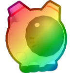 Rainbow Astronaut Cat Ball
