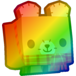 Rainbow Autumn Teddy Bear
