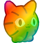 Rainbow Basketball Cat