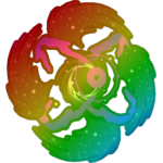 Rainbow Black Hole Angelus