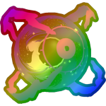 Rainbow Black Hole Angelus Ball